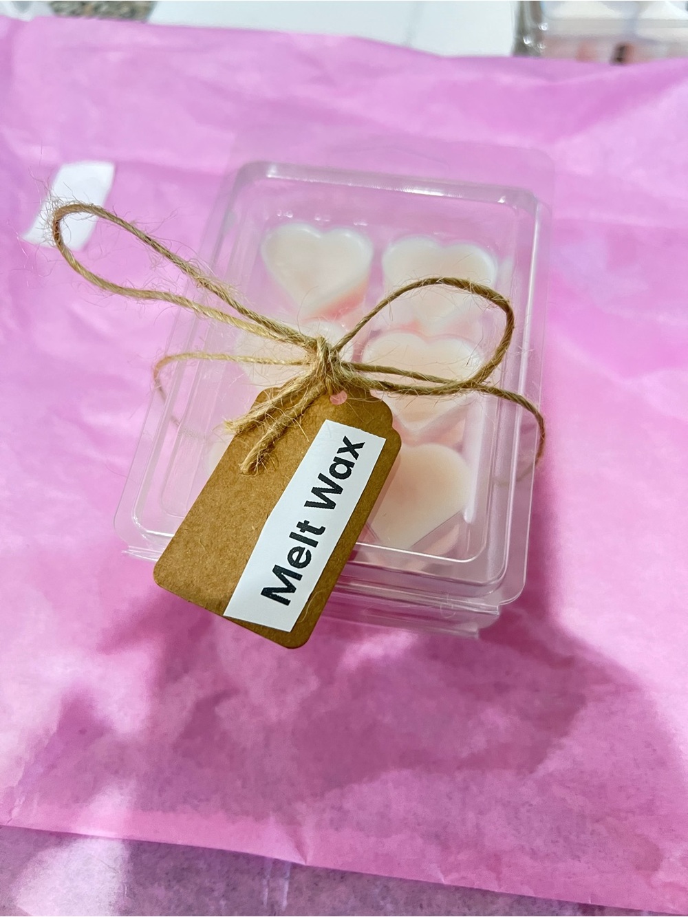 Heart Wax Melts - Soft Pink